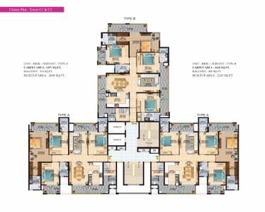 Project Image of 2048.0 - 2243.0 Sq.ft 4 BHK Apartment for buy in Rishita Manhattan Phase III