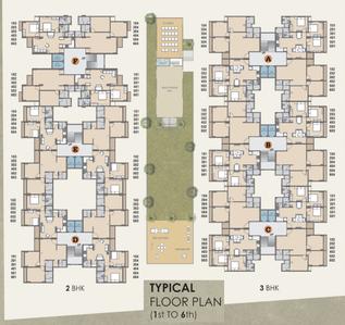 Project Image of 538.0 - 684.0 Sq.ft 2 BHK Apartment for buy in Aatmiya Sanskar Residency