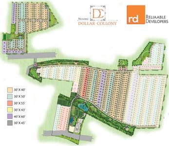 Project Image of 1200.0 - 2400.0 Sq.ft Residential Plot Plot for buy in Reliaable Dollar Colony