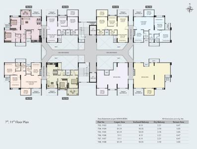 Project Image of 550.0 - 787.0 Sq.ft 2 BHK Apartment for buy in BU Bhandari Vaastu Viva ABCD
