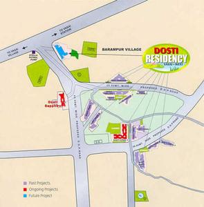 Project Image of 800.0 - 1100.0 Sq.ft 2 BHK Apartment for buy in Dosti Residency