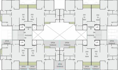 Project Image of 1005.67 - 1037.86 Sq.ft 3 BHK Apartment for buy in Shreeji Tirth Lifespace