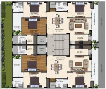Project Image of 0.0 - 1630.0 Sq.ft 3 BHK Builder Floor for buy in CRN Luxurious Builder Floors