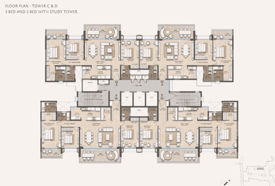 Project Image of 1080.91 - 2163.12 Sq.ft 2 BHK Apartment for buy in Lodha Fiorana Beaumont Estate Phase 1