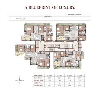 Project Image of 4110.0 - 4446.0 Sq.ft 4 BHK Apartment for buy in Meenakshi Elysia