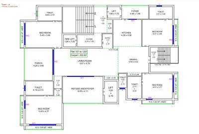 Project Image of 1745.91 - 2180.98 Sq.ft 4 BHK Apartment for buy in Vision Heights