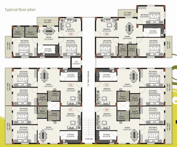 Project Image of 1165.0 - 1460.0 Sq.ft 2 BHK Apartment for buy in Arya Residency 