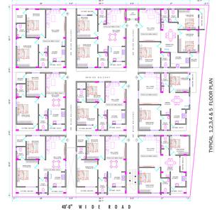 Mythri Mythri Cluster Plan from 1st to 5th Floor 1