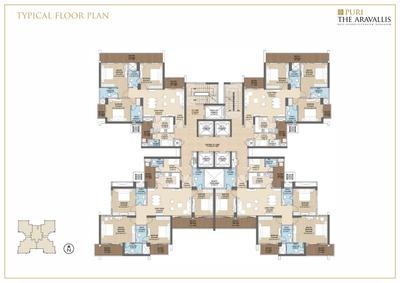 Project Image of 1568.89 - 1959.24 Sq.ft 3 BHK Apartment for buy in Puri The Aravallis