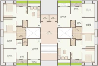 Project Image of 384.7 - 771.02 Sq.ft 1 BHK Apartment for buy in Savani Dream