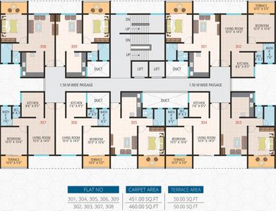 Project Image of 357.0 - 463.0 Sq.ft 1 BHK Apartment for buy in Akash Sunrise City