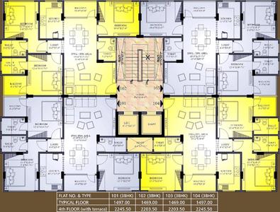 Project Image of 1469.0 - 2246.0 Sq.ft 3 BHK Apartment for buy in UDB Karol Villa