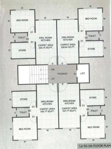 Project Image of 0.0 - 377.92 Sq.ft 1 BHK Apartment for buy in T B Vvn Heights