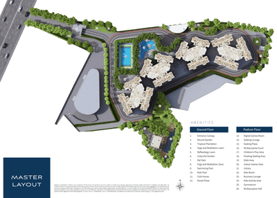 Project Image of 536.8 - 611.5 Sq.ft 2 BHK Apartment for buy in Avanya Tower D