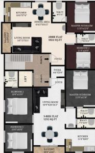 Project Image of 1024.0 - 1252.0 Sq.ft 2 BHK Apartment for buy in AKP Kubera