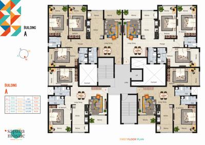 Project Image of 1164.12 - 1584.87 Sq.ft 2 BHK Apartment for buy in Nanu Sapana Mosaic