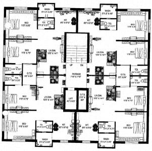 Project Image of 0.0 - 444.0 Sq.ft 2 BHK Apartment for buy in Om Apartment
