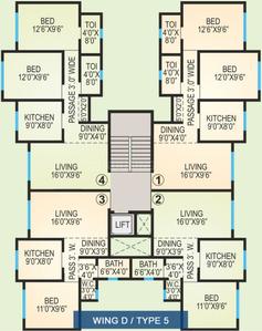 Project Image of 685.0 - 1265.0 Sq.ft 1 BHK Apartment for buy in Agarwal Vrindavan Township