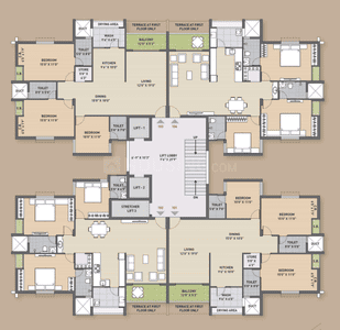 Project Image of 1100.0 - 2015.0 Sq.ft 3 BHK Apartment for buy in Suvarna Bhoomi