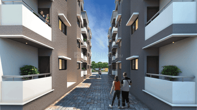 Project Image of 0.0 - 322.38 Sq.ft 1 BHK Apartment for buy in Bhagya Garden City Phase II