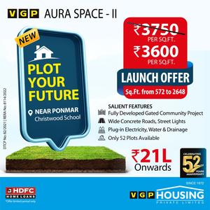 Project Image of 629.0 - 2648.0 Sq.ft Residential Plot Plot for buy in VGP Aura Space 2