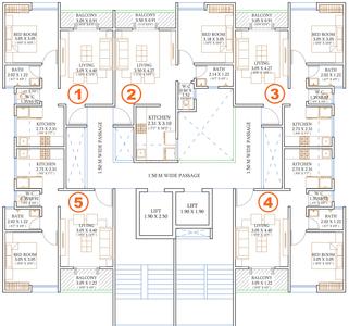 Project Image of 529.69 - 571.03 Sq.ft 2 BHK Apartment for buy in Roshan Milestone Wing H