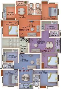 Project Image of 570.0 - 1042.0 Sq.ft 1 BHK Apartment for buy in Blessed Exodus