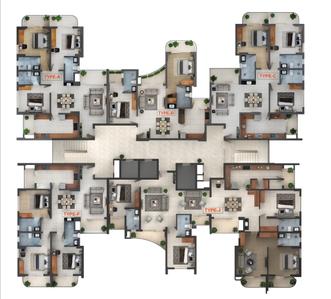Project Image of 1228.0 - 3023.0 Sq.ft 2 BHK Apartment for buy in ABAD Lakeview Heights