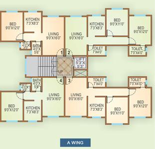 Project Image of 2067 Sq.ft 4.5 BHK Apartment / Flat for sale in Chhattarpur for Rs. 19000000