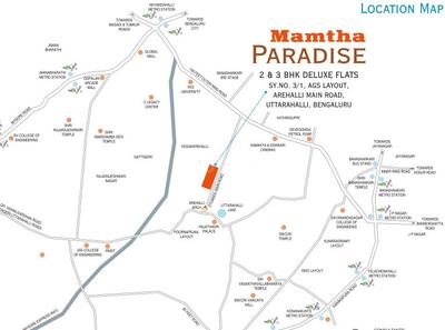 Project Image of 1200.0 - 1655.0 Sq.ft 2 BHK Apartment for buy in Mamtha Paradise