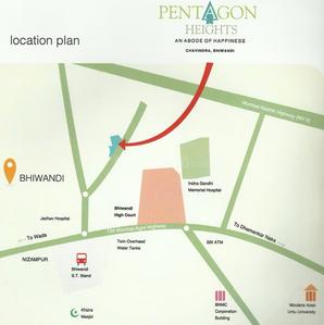 Project Image of 400.0 - 616.0 Sq.ft 1 BHK Apartment for buy in Damji Pentagon Heights
