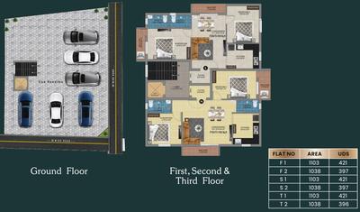 Project Image of 1004.0 - 1075.0 Sq.ft 2 BHK Apartment for buy in MP Green Bay