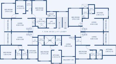 Project Image of 620 Sq.ft 2 BHK Apartment / Flat for sale in Kalyan East for Rs. 6500000