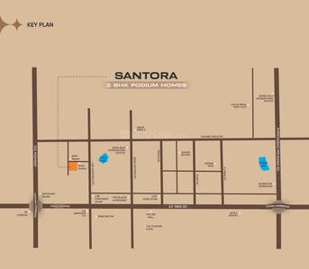 Project Image of 649.6 - 653.8 Sq.ft 2 BHK Apartment for buy in Clover Santora