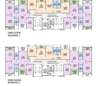 Project Image of 794.0 - 966.0 Sq.ft 2 BHK Apartment for buy in 64 Meridien