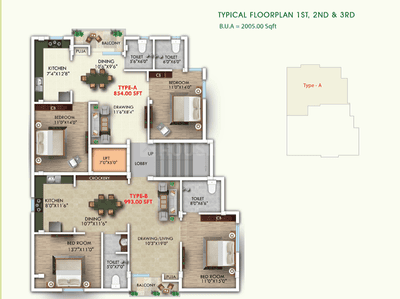 Project Image of 0.0 - 845.0 Sq.ft 2 BHK Apartment for buy in Shree Surya Enclave