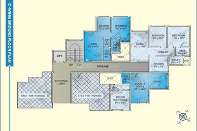 Project Image of 279.97 - 656.6 Sq.ft 1 BHK Apartment for buy in Shantee Skyblue Residency