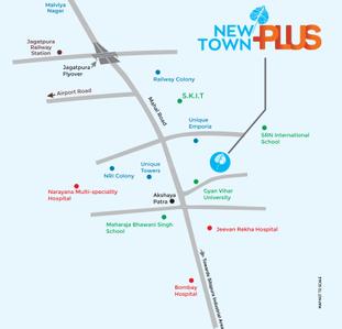 Project Image of 572.53 - 638.62 Sq.ft 2 BHK Apartment for buy in Unique New Town Phase I