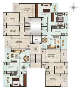 Project Image of 470.0 - 1650.0 Sq.ft 1 RK Apartment for buy in Mohan Palms
