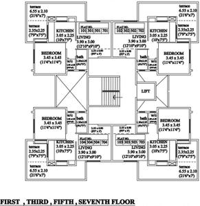 Project Image of 700.0 - 1025.0 Sq.ft 1 BHK Apartment for buy in Vakratund Aaditya Terraces