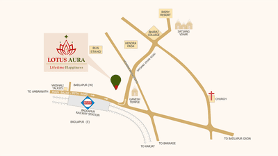 Project Image of 411.0 - 440.0 Sq.ft 1 BHK Apartment for buy in Lotus Aura