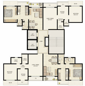 Project Image of 331.0 - 871.0 Sq.ft 1 BHK Apartment for buy in Ekta Parksville