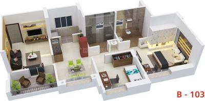 Project Image of 760.0 - 772.0 Sq.ft 2 BHK Apartment for buy in Bandal Sudatta Sankul B Building
