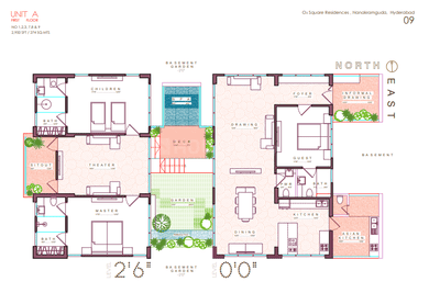Project Image of 2750.0 - 2950.0 Sq.ft 3 BHK Apartment for buy in O2 Square Residences