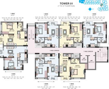 Project Image of 594.0 - 2022.0 Sq.ft 1 BHK Apartment for buy in Lake Dugar