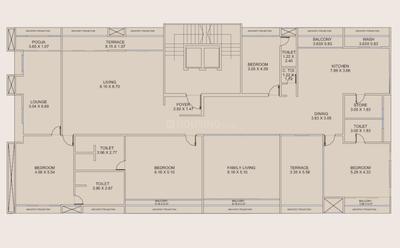 Project Image of 1855.05 - 3835.07 Sq.ft 4 BHK Apartment for buy in Sai Harmony R Serenity