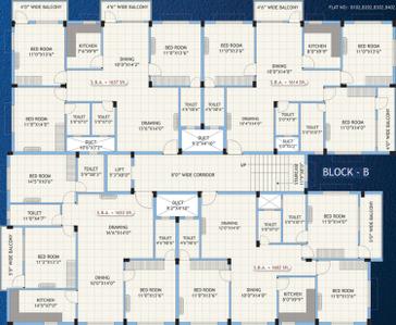 Project Image of 1100.0 - 1653.0 Sq.ft 2 BHK Apartment for buy in Dream Gagani Residency