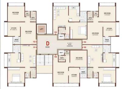 Project Image of 765.0 - 990.0 Sq.ft 1 BHK Apartment for buy in Shree Nand City 4