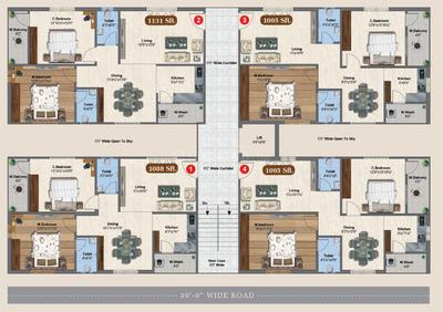 Project Image of 784.15 - 818.92 Sq.ft 2 BHK Apartment for buy in Prime VR Prime Pearl