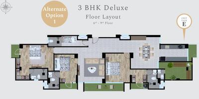 Project Image of 1236.0 - 2496.0 Sq.ft 2 BHK Apartment for buy in Metropolitan Nirvana